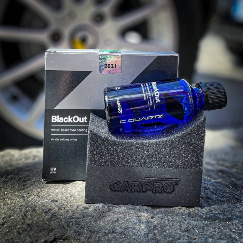 Keramický povlak na pneumatiky - CARPRO CQUARTZ BlackOut - Objem: 50 ml