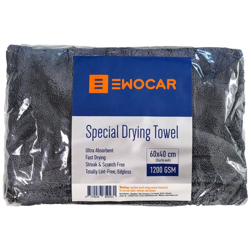 Sušicí ručník, 40 x 60 cm (1200 gsm) - Ewocar Special Drying Towel Small