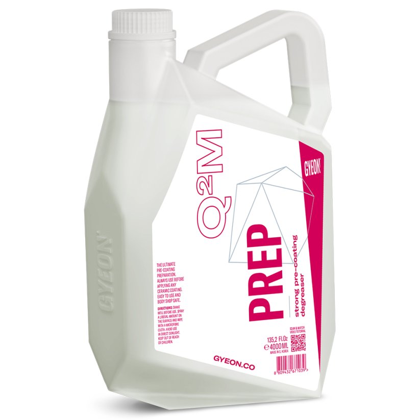 Gyeon Q2M Prep - odmašťovač povrchů - Objem: 4 l