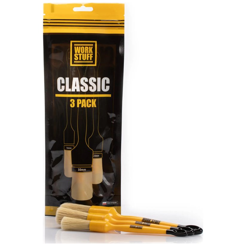 Work Stuff Detailing Brush CLASSIC 3-pack - sada detailingových štětců