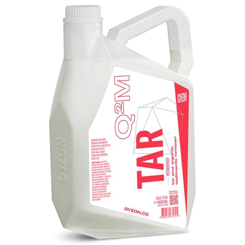Gyeon Q2M Tar REDEFINED - odstraňovač asfaltu a lepidel - Objem: 4 l