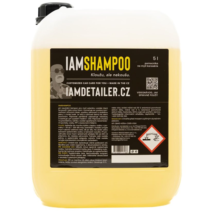 pH neutrální autošampon - IAM SHAMPOO - Objem: 1 l