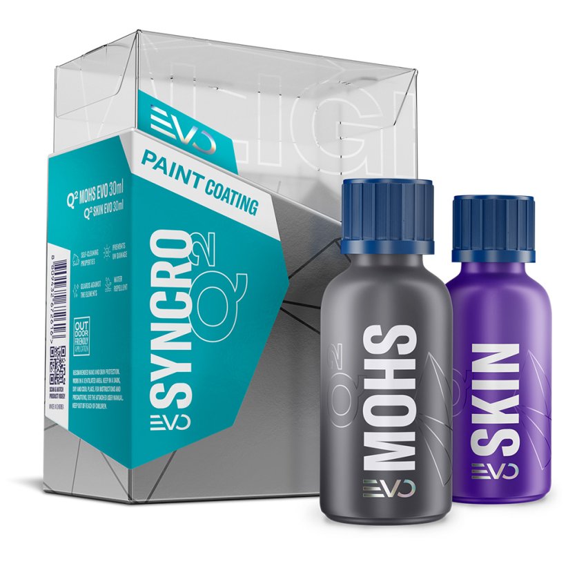 Gyeon Q² Syncro EVO - keramická ochrana laku - Objem: 30 + 30 ml - lightbox
