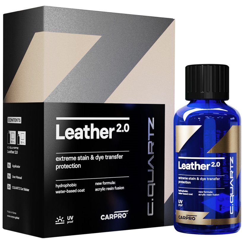 Keramický povlak na kůži - CARPRO CQUARTZ Leather 2.0 - Objem: 100 ml