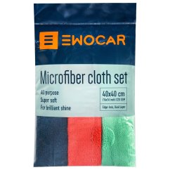 Sada mikrovláknových utěrek - Ewocar Microfiber Cloths Set (320 gsm)