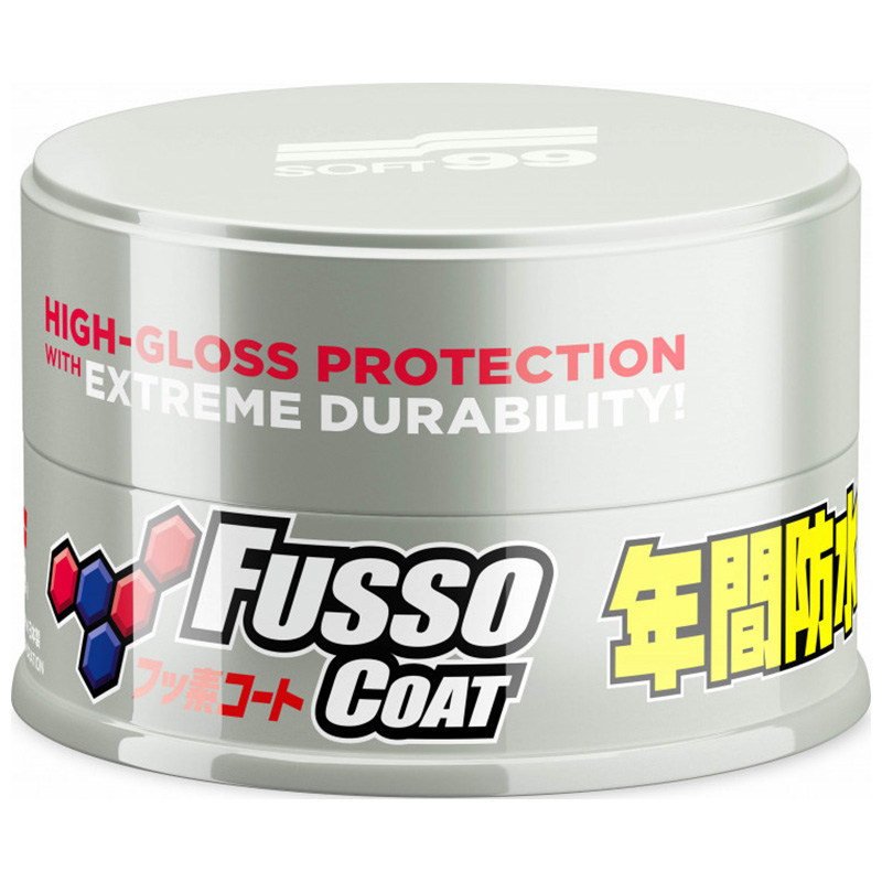 SOFT99 Fusso Coat 12 Months Wax - tuhý vosk - Odstín laku: Light