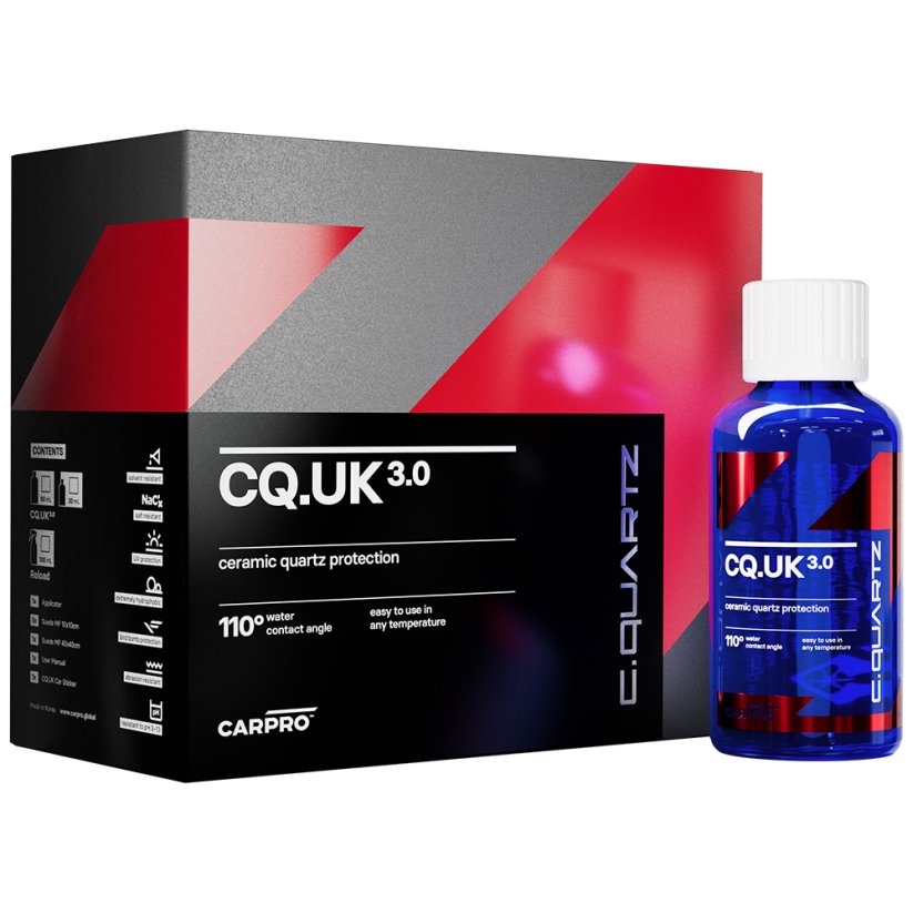 CARPRO CQUARTZ UK 3.0 - keramická ochrana laku - Objem: 30 ml